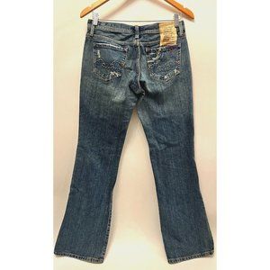 NEW Y2K VINTAGE BLUE CULT LOW RISE WEEKENDER FLARE BOOTCUT JEANS SIZE 28